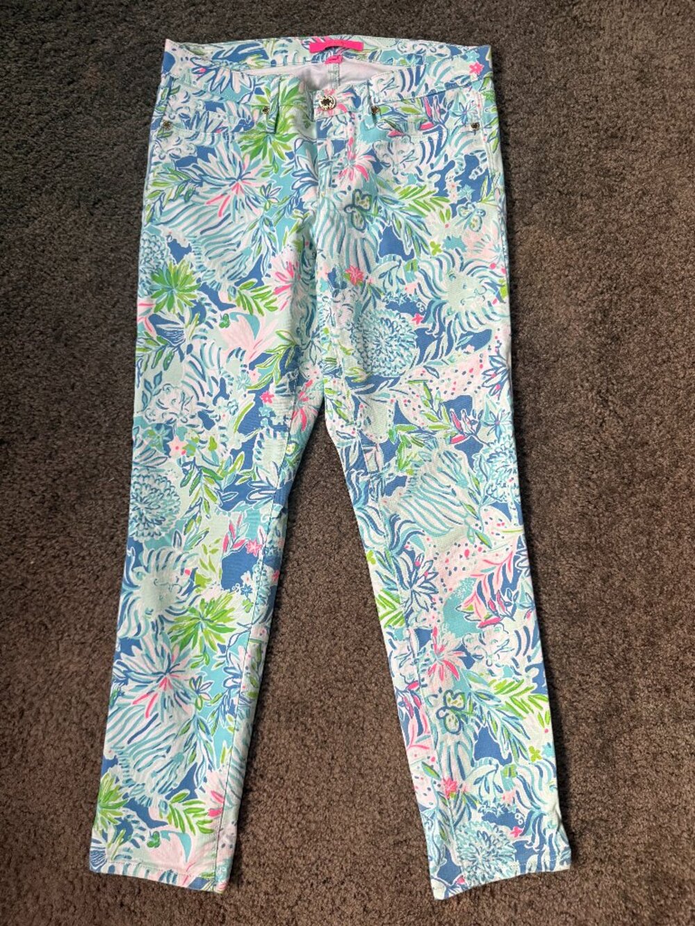 Lilly Pulitzer South Ocean Skinny Jeans SZ-8